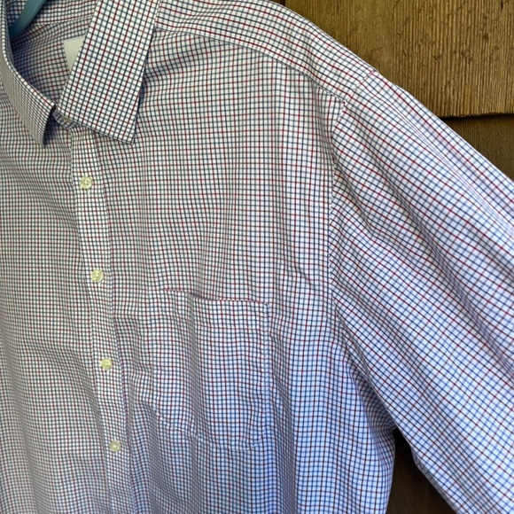 Charles Tyrwhitt Mens Classic Fit Button Down Checkered Dress Shirt 18/38 Tall - Picture 6 of 12